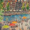Vue d'Amsterdam sur Peinture Abstraite
