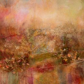 Peinture abstraite - Tons de terre Rouge chaud et organique sur Joriali Art abstrait