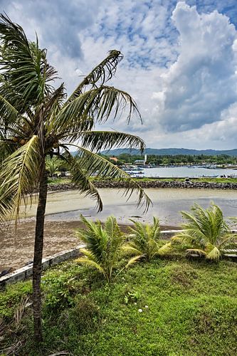 Tussen rivier en oceaan, de traditionele haven van Pangandaran