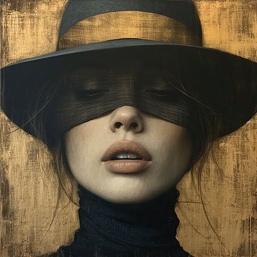 Portrait Femme Chapeau | Introspection voilée
