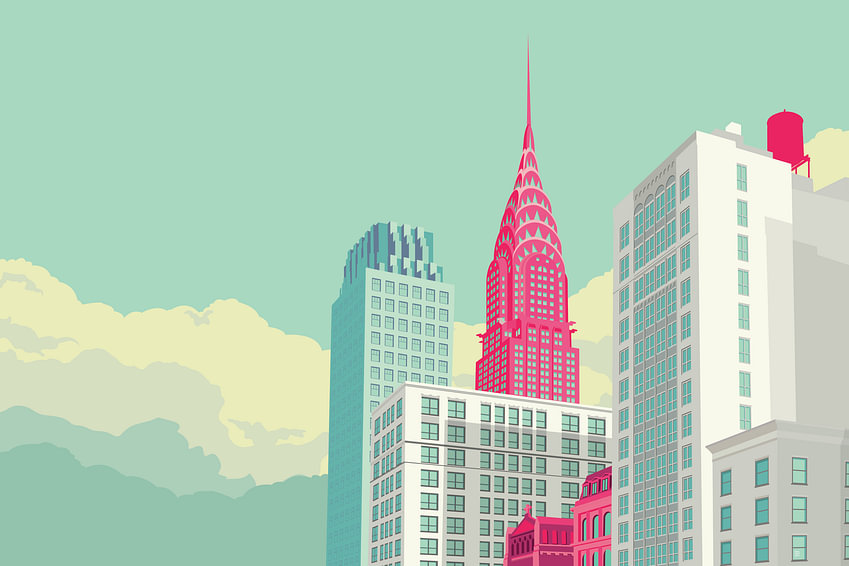 Park Avenue NYC Landscape von <span class="secondary-font">Remko Heemskerk</span>
