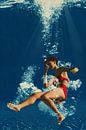 Fille plongeant dans l'eau Une peinture d'art sur Jan Keteleer Aperçu