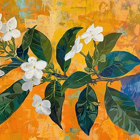 Flowers with Leaves | White Flowers by Flower Studio