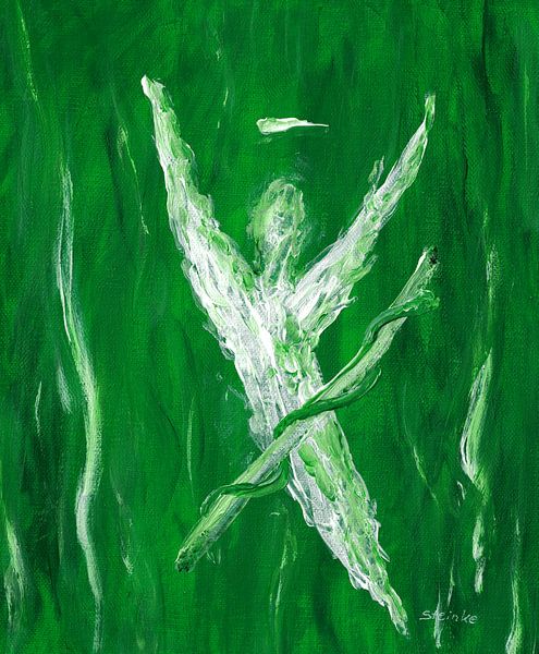 Archange Raphaël abstrait par Sandra Steinke