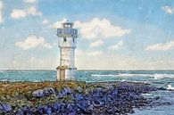 De vuurtoren van Akranes, IJsland van Frans Blok - foto's, kunst en andere wanddecoratie thumbnail