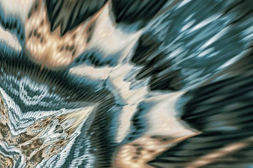 Lichtkunst im Boho-Stil mit Fächermuster