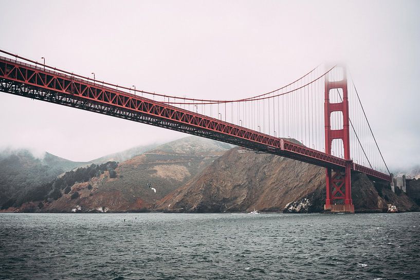 Golden Gate in Low Fog, San Francisco, USA by Aloke Design