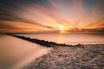 Friesland bei Sonnenuntergang von Damien Franscoise