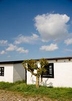 White fishermen's cottages