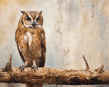 Hibou | Hibou sur Art Merveilleux