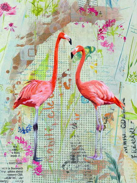 Flamingo paradise von Gabi Hampe