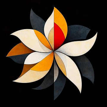 Magische bloem in een Kaleidoscoop van Karina Brouwer