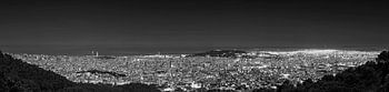Barcelona panorama at night