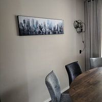 Klantfoto: Stad Abstract van ARTEO Schilderijen, als ArtFrame
