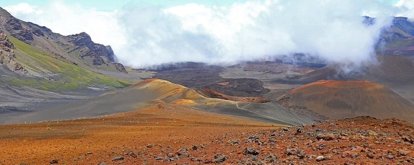 Volcanic crater in the mist by Antwan Janssen