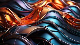 Artistieke kleuren in metaal en design