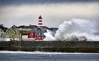 Großer Sturm auf Alnes, Godøy, Norwegen