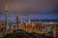 Taipei Night View van Bart Hendrix thumbnail