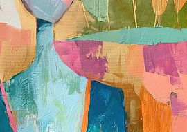 Abstraktes Porträt von Blickfänger Gemälde