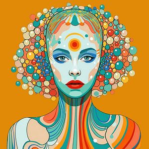 Pop-Art, Skulptur, PorträtPop Art, Farbe, Fantasie,  geometrisch, dynamisch, fröhlich, kreativ
