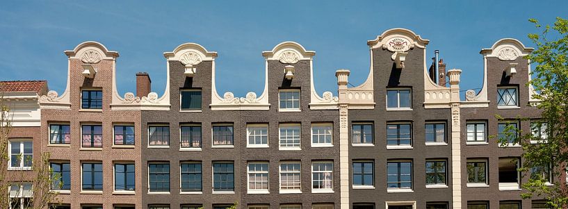 Amsterdam, Gables on the Prinsengracht en couleur par Amsterdam Highlights