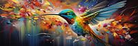 Ijsvogel Vleugelspreiding: Hemels Canvas