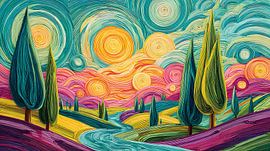 Spirals of the Golden Hour by Corksy Uncorked in Tuscany