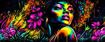 Blossoming colours of the soul by Klaus Tesching - Art-AI