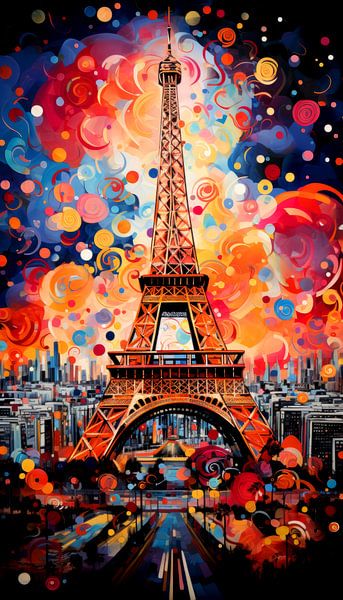 Tour Eiffel à Paris, France par Vlindertuin-Art