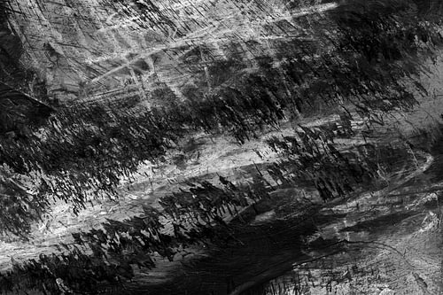 Zwart-wit abstract landschap van Dina Dankers