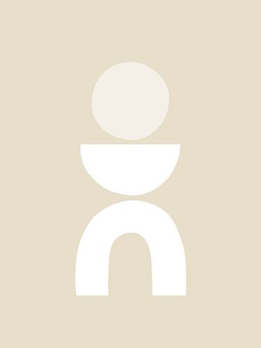 Balancierender Regenbogen | Beige