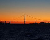 Golden Gate Sunset von Michiel Heuveling Miniaturansicht