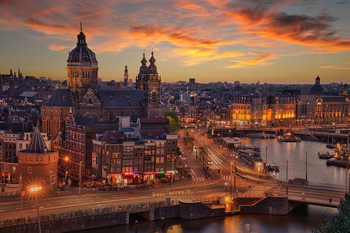 St Nicholas church during sunset