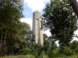 Watertoren bij Radio Kootwijk van Klaas Roos
