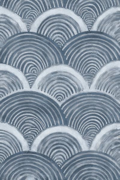 Dance of Seigaiha | Blue by Kanzo