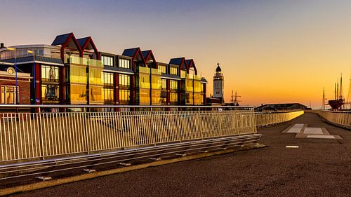 Retaining wall￼, Lighthouse. Harlingen