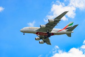 Vliegtuig Airbus A380-800 van Emirates van Sjoerd van der Wal Fotografie