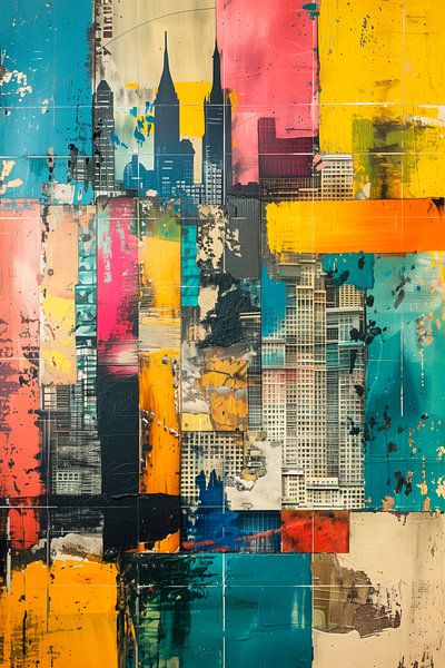 Contemporart - NY Medley II van Philippe HUGONNARD