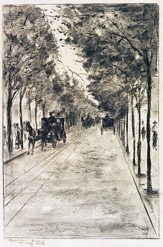 Laan in Tiergarten, Berlijn, LESSER URY, 1919