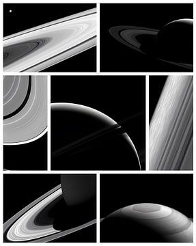 Saturnus Cassini Collage van Steven Kingsbury