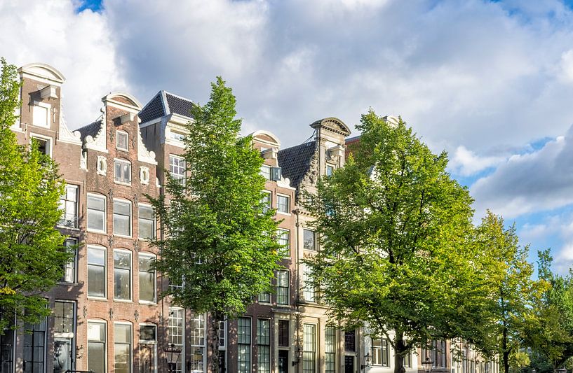 Amsterdam traditionelle alte Gebäudefassaden an den Kanälen von Sjoerd van der Wal Fotografie