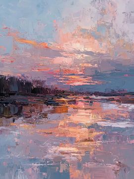 Spiegelung des Abendhimmels von Color Square