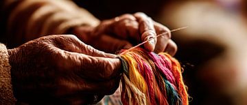 Handwerken met gekleurde garens van Poster Art Shop
