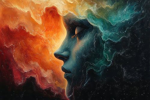 schilderachtig spiritueel portret