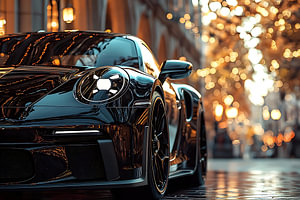 Ein schwarzer Porsche 911 GT3