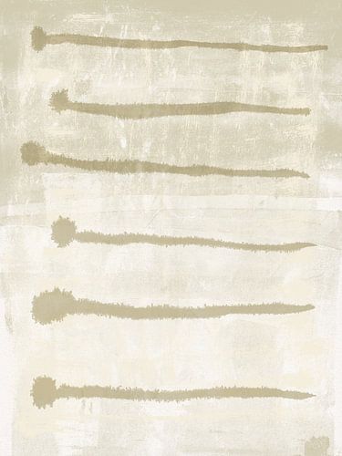 Wabi-sabi inktpenseelstreken. Organische vormen in lichte kleuren.