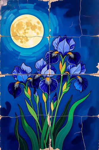 Clin d'œil aux lys de van Gogh sur Karin van Bylevelt