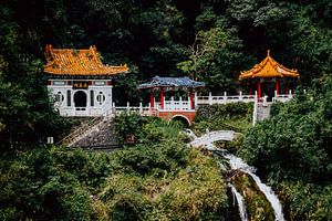 Temple dans le parc national des gorges de Taroko à Taïwan