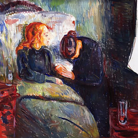 Une femme devant le miroir sur Lydia Barber
