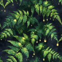 Glimmering Emerald Ferns